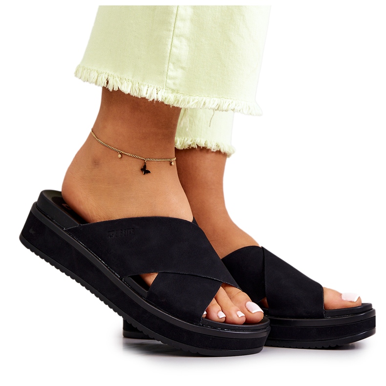 Women's slippers Big Star JJ274721 Black