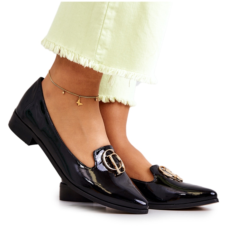 Women's Lacquered Loafers Lordsy Nicole 2712/035 Black