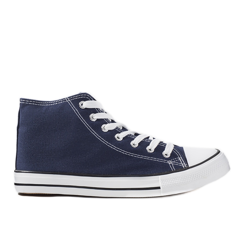 Rood navy ankle sneakers blue