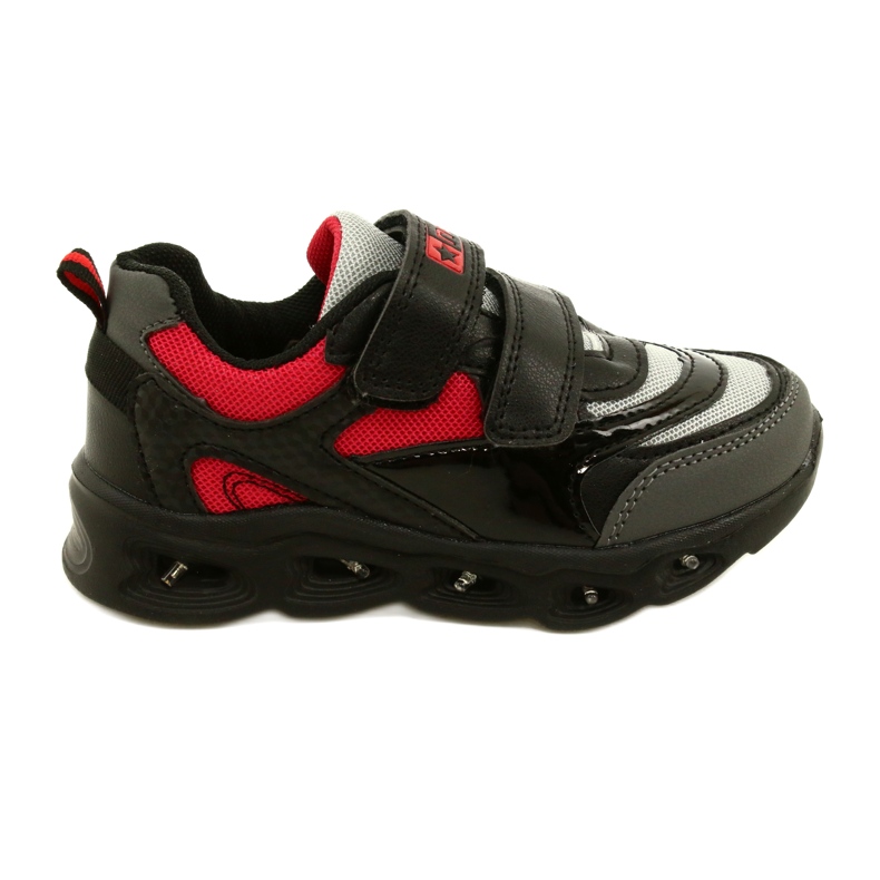 ADI Sports Shoes LED Glowing Velcro News 22DZ32-4836 Gray black ADI Sports Shoes LED Glowing Velcro News 22DZ32-4836 Gray black