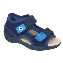 Befado children's shoes pu 065P170 navy blue blue blue Befado children's shoes pu 065P170 navy blue blue blue