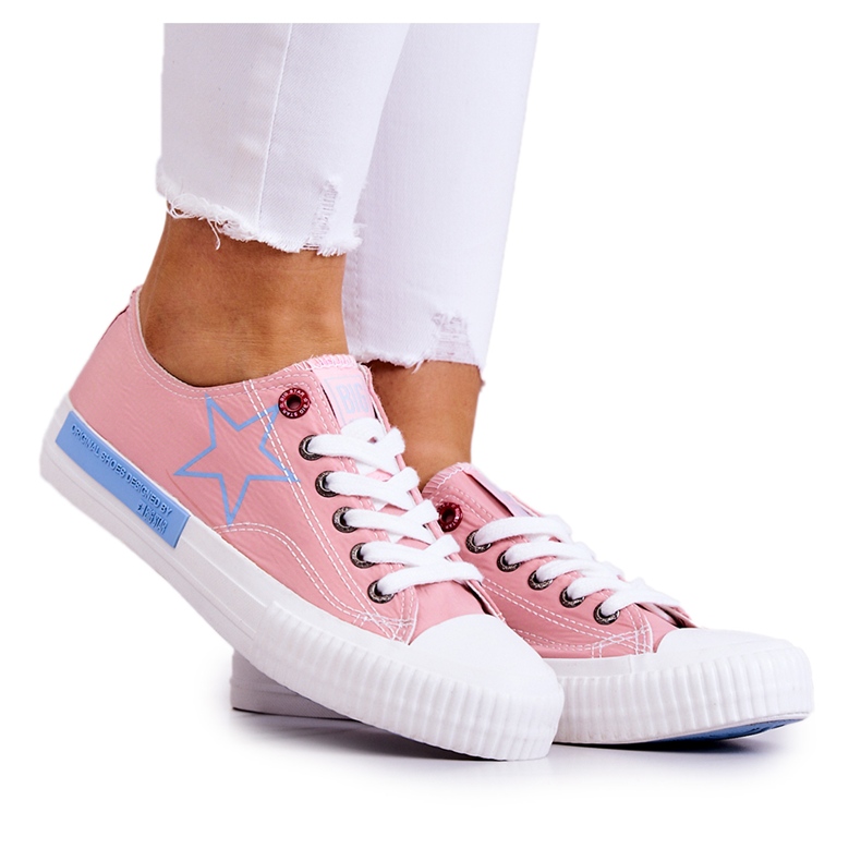 Women's Low Sneakers Big Star JJ274385 Pink Women's Low Sneakers Big Star JJ274385 Pink