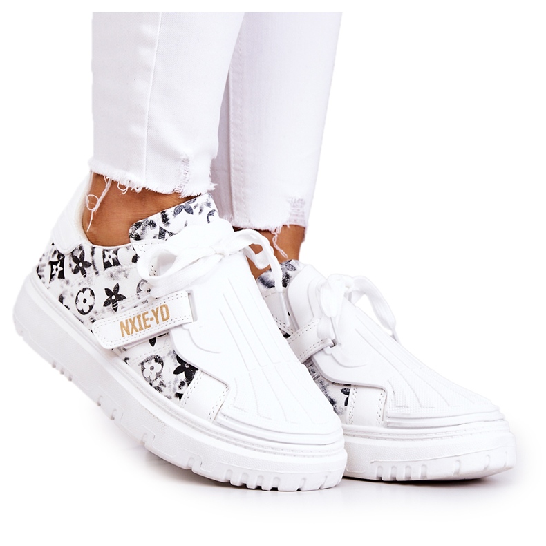 PM1 Women's Sport Shoes Sneakers White-Black Your Dreams
