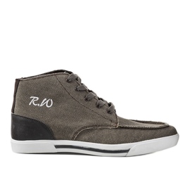 Perez brown ankle sneakers beige