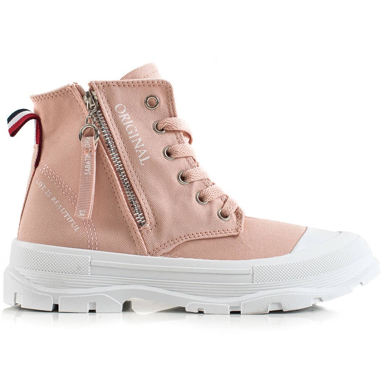 Sabatina Sneakers With A Zipper pink