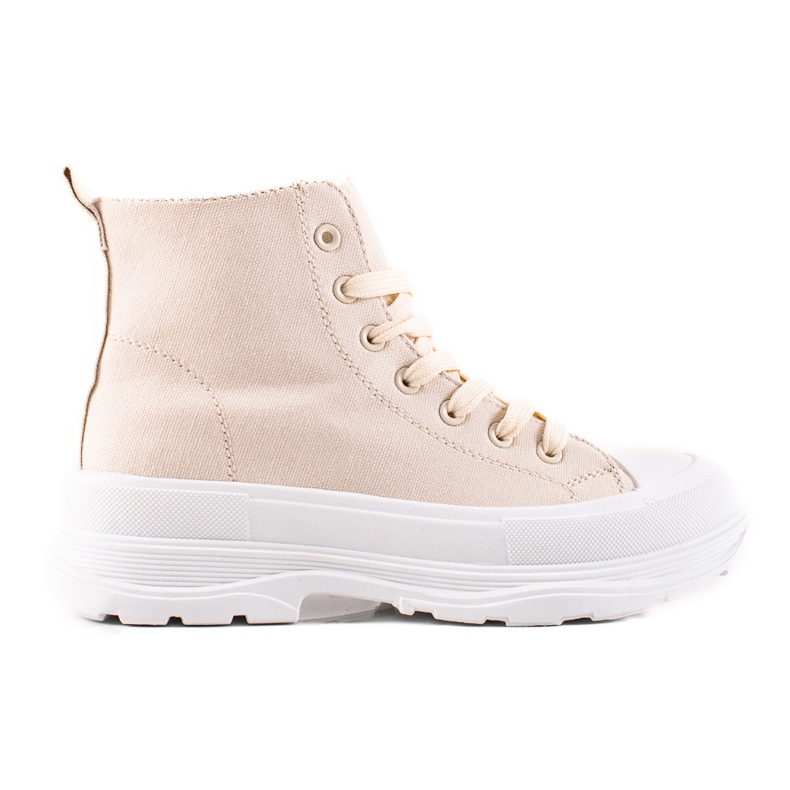 TRENDI Beige High Sneakers TRENDI Beige High Sneakers