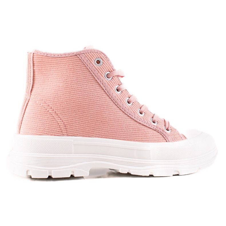 Sweet Shoes High Suede Sneakers pink