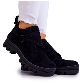 S.Barski Remgate Black Suede Trappers With Zipper S.Barski Remgate Black Suede Trappers With Zipper