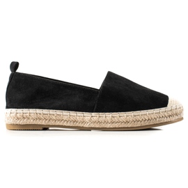 Bestelle Black Suede Espadrilles