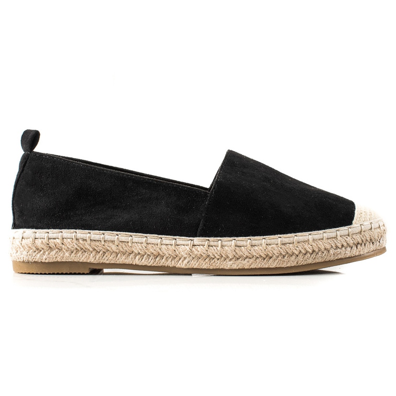 Bestelle Black Suede Espadrilles
