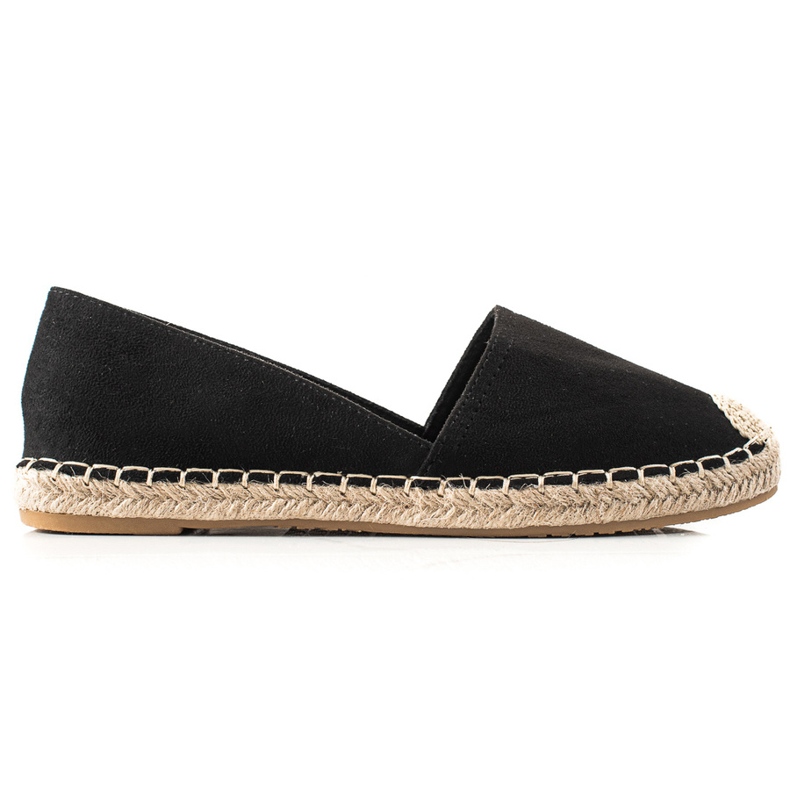 TRENDI Classic Black Espadrilles