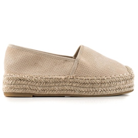 Bestelle Beige Espadrilles On The Platform