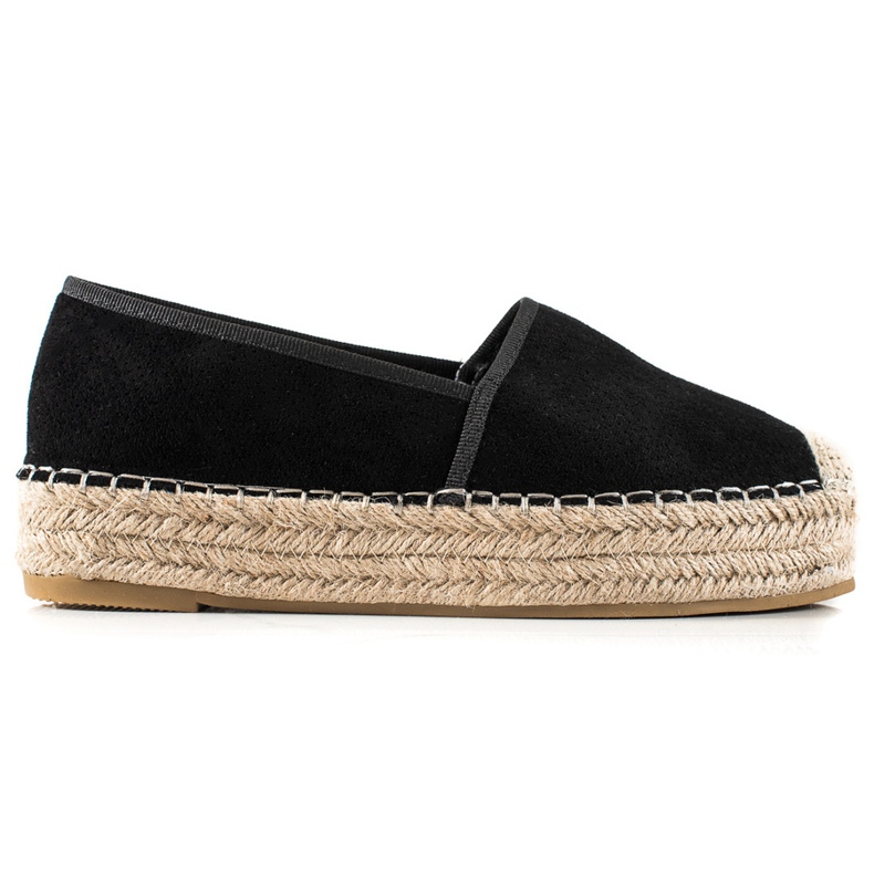 Bestelle Black Espadrilles On The Platform