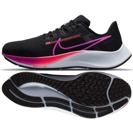 Nike Air Zoom Pegasus 38 W CW7358 011 running shoes black purple pink
