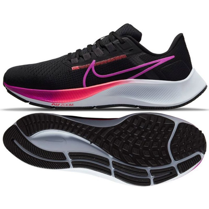 Nike Air Zoom Pegasus 38 W CW7358 011 running shoes black violet pink