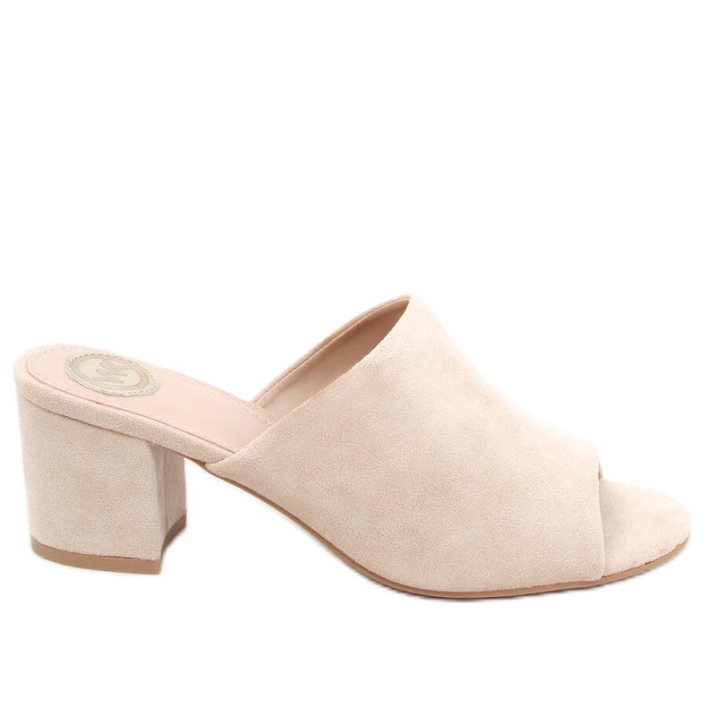 Alessia Beige high-heeled sandals