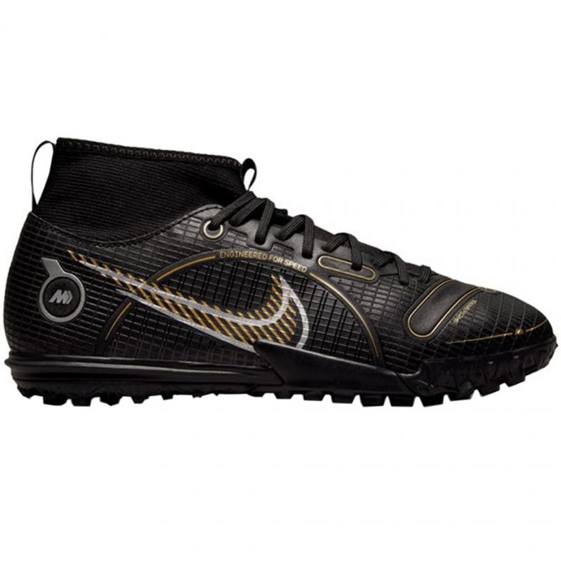 Nike Mercurial Superfly 8 Academy Tf Jr DJ2864 007 soccer shoes black black