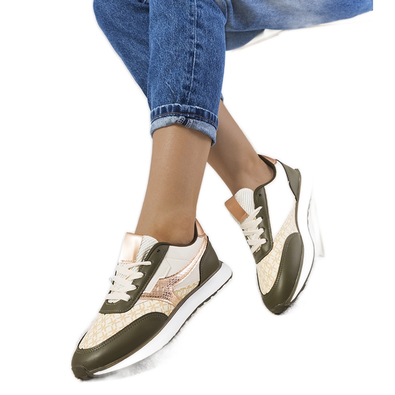 Green women's Chiara sneakers