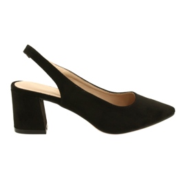 Elegant Suede Pumps Evento 22SD98-4549 Black