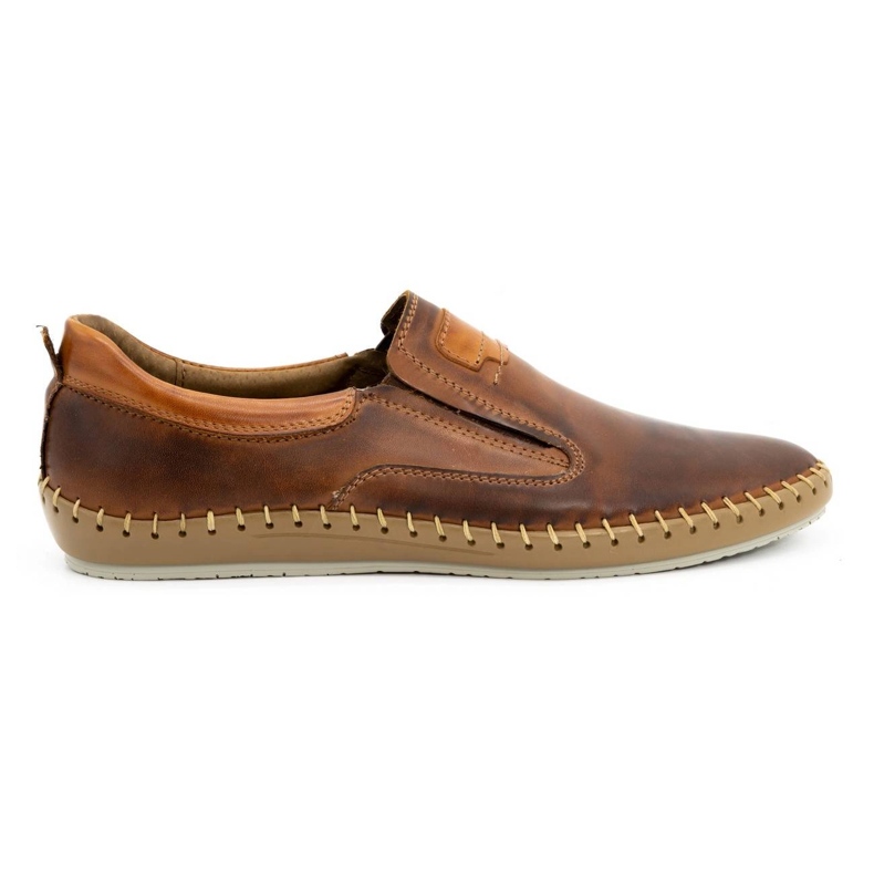 Olivier Leather men's shoes 816MA brown