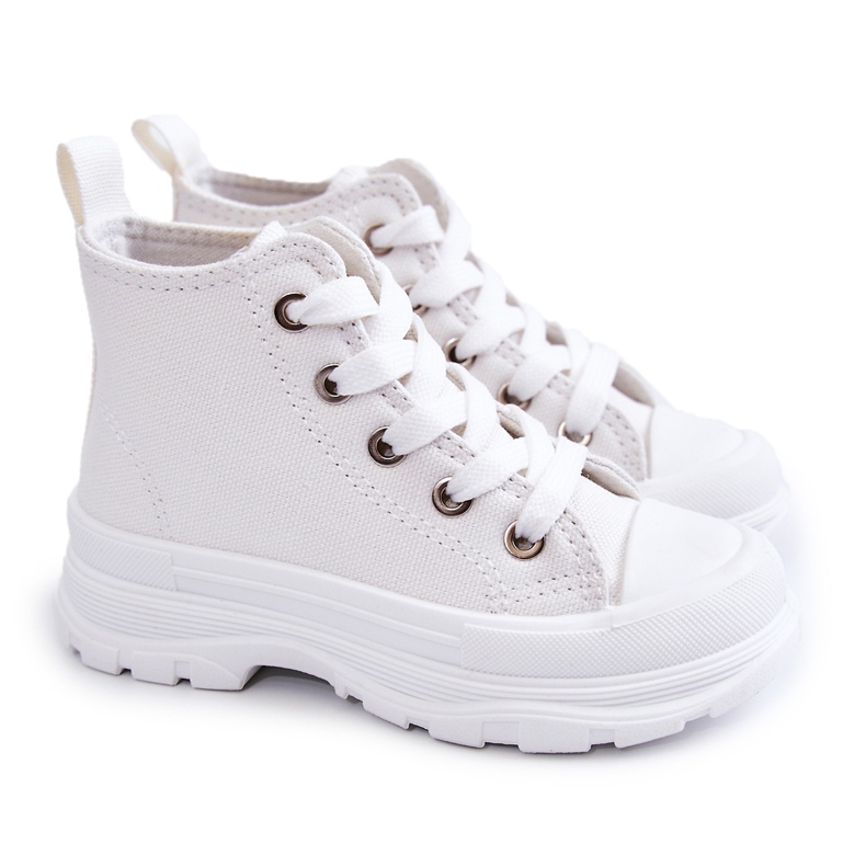 FR1 Children's High Sneakers White Freeze