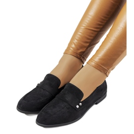 Black Fioretta loafers