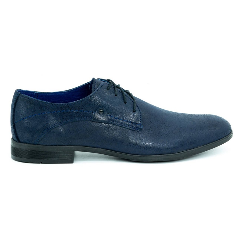 Polbut Men's formal leather shoes C3LAK navy blue Polbut Men's formal leather shoes C3LAK navy blue