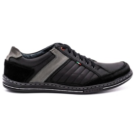Olivier men's leather shoes 236GT black