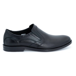 Olivier Elegant men's leather shoes 283LU black