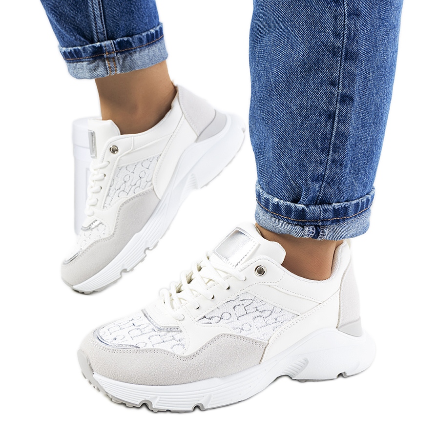 Women s white Viale sneakers grey