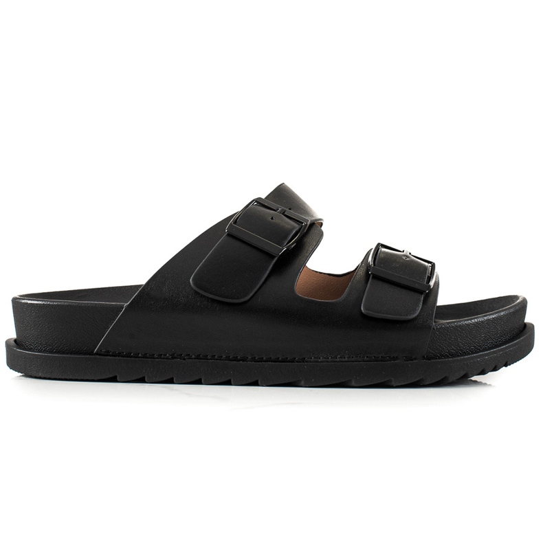 S. BARSKI Comfortable Black Slippers S.BARSKI