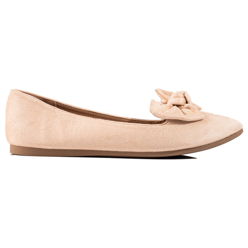 W. Potocki Ballerinas with a Potocki bow beige
