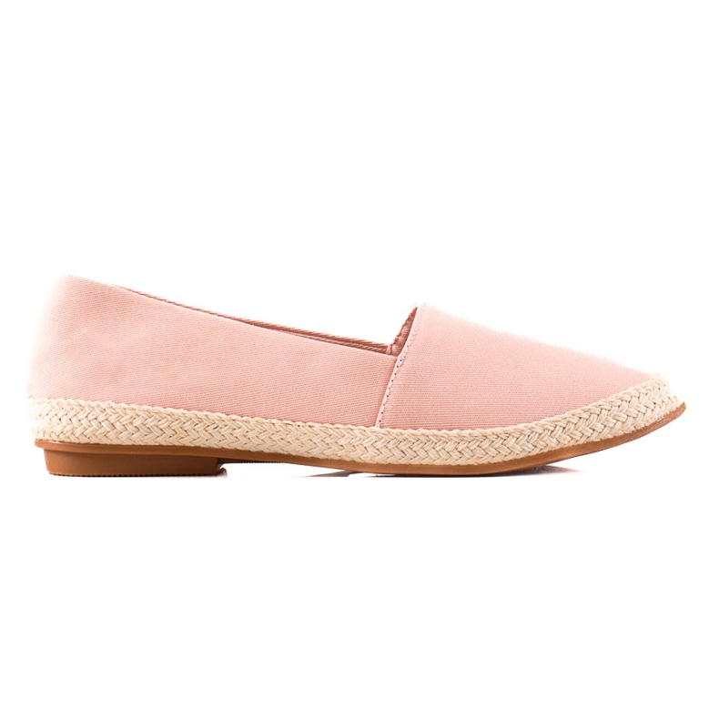 Ideal Shoes Classic Espadrilles pink Ideal Shoes Classic Espadrilles pink