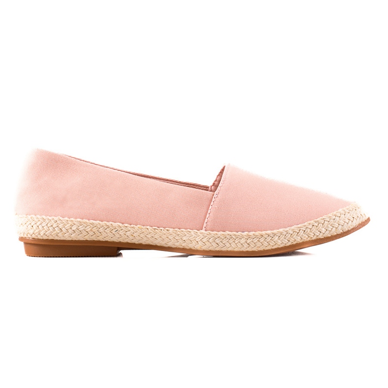 Ideal Shoes Classic Espadrilles pink