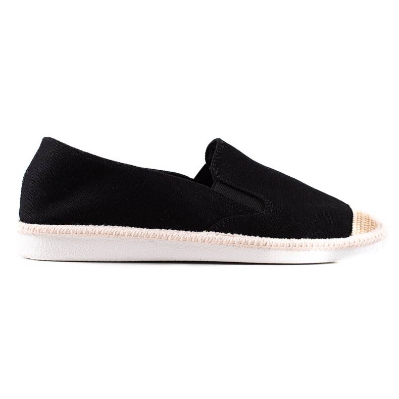 TRENDI Casual Black Espadrilles