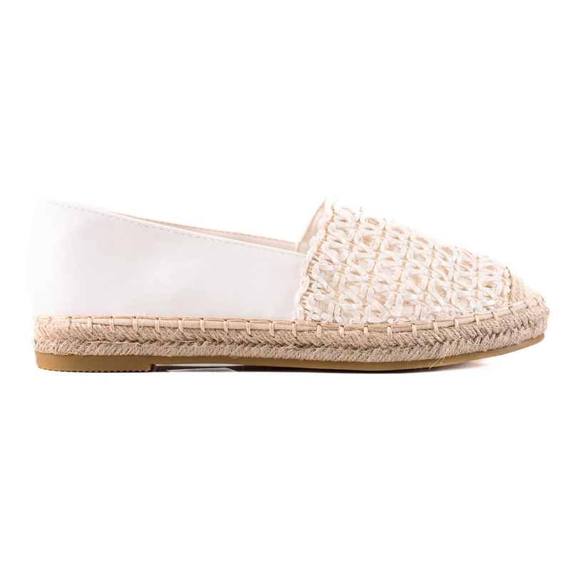 Lucky Shoes Braided Espadrilles beige