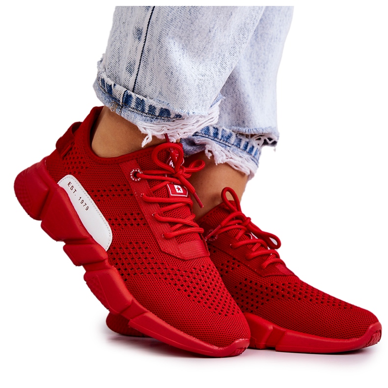 Women's sports shoes Memory Foam Big Star JJ274270 Red Women's sports shoes Memory Foam Big Star JJ274270 Red