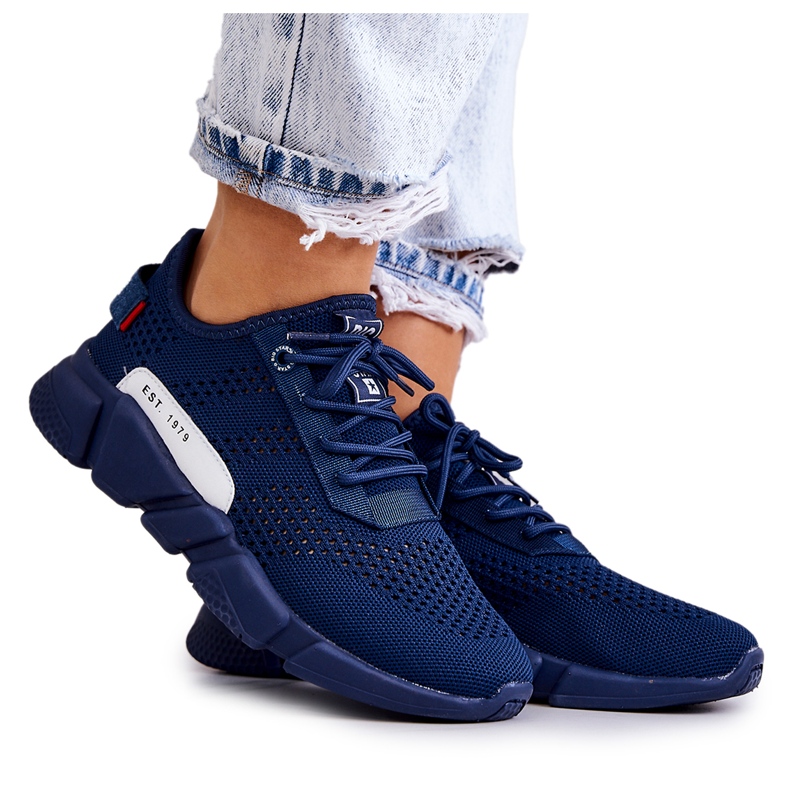 Women's sports shoes Memory Foam Big Star JJ274274 Navy blue