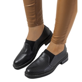 Black openwork shoes from Nilde