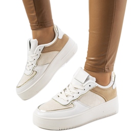 Beige women's Statela sneakers