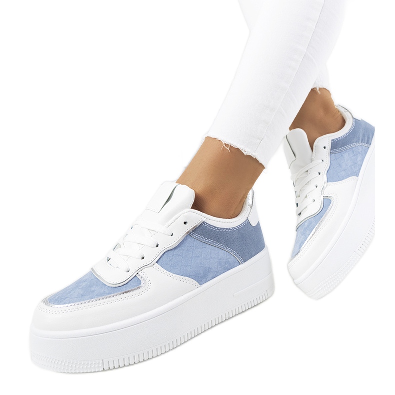 Statela women's blue sneakers white