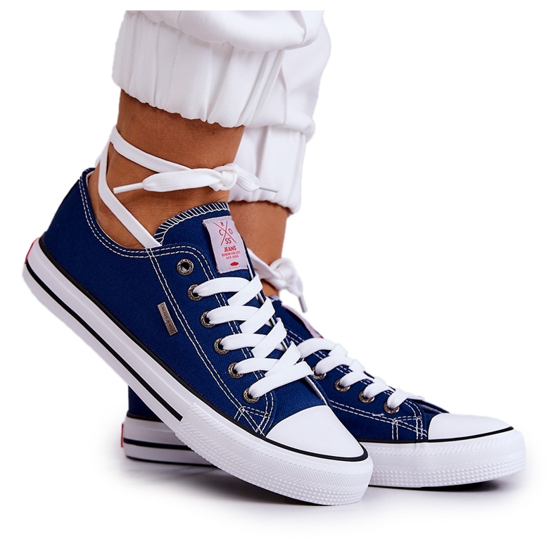 Women's Classic Sneakers Cross Jeans JJ2R4012C Navy Blue Women's Classic Sneakers Cross Jeans JJ2R4012C Navy Blue