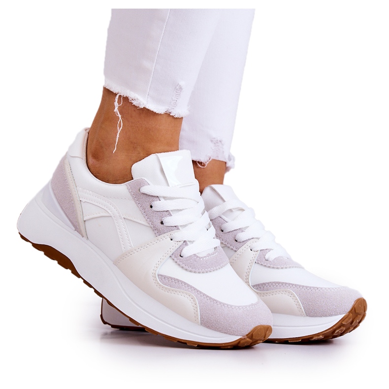 FG2 White-Gray Coryse Tied Sports Shoes grey FG2 White-Gray Coryse Tied Sports Shoes grey