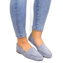 Suede loafers Sergio Leone W SK254F blue