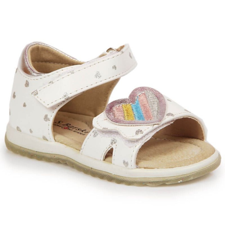 Velcro sandals S. Barski Jr OLI152A white Velcro sandals S. Barski Jr OLI152A white