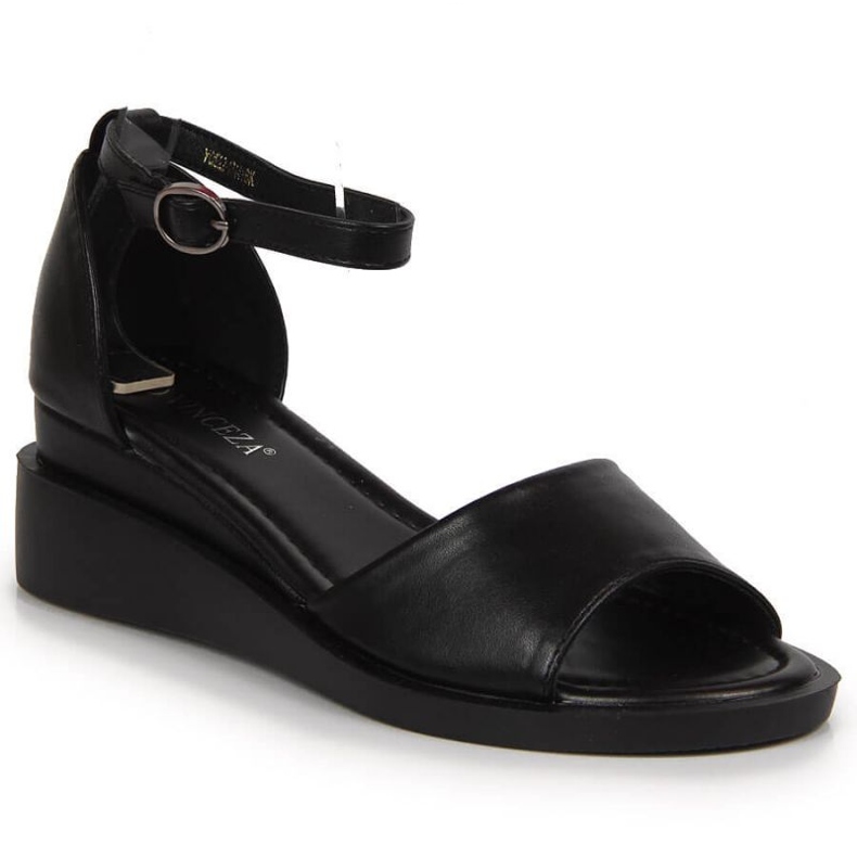 Black Vinceza W JAN102A wedge sandals Black Vinceza W JAN102A wedge sandals