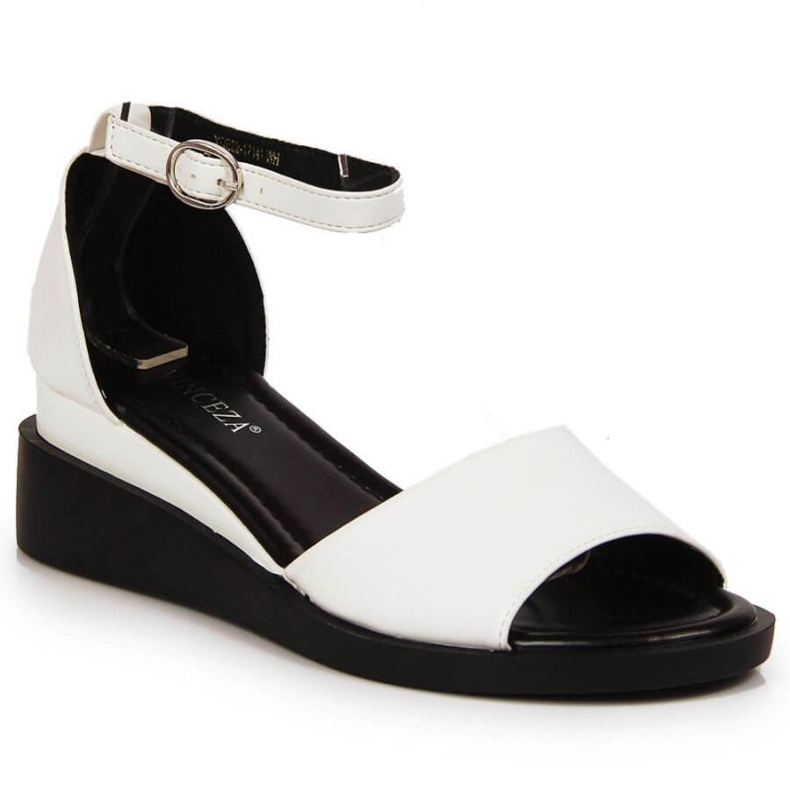 Wedge sandals Vinceza W JAN102B white