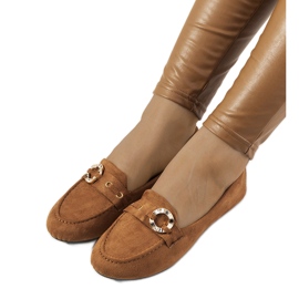 Brown women's loafers from Leila