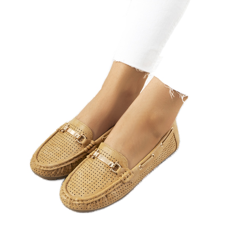 Beige Brown women's Townley loafers
