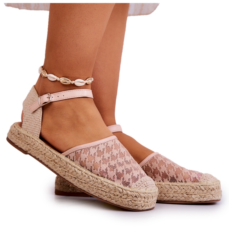 Women's Espadrilles With Buckle Nude Charlene beige